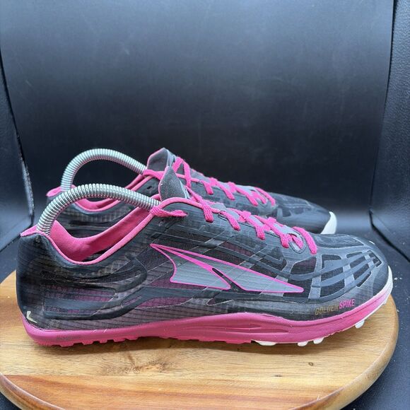 Altra Golden Spike Women's Size 10 Pink Black Track Field Running Shoes A3621-4 - Picture 3 of 8
